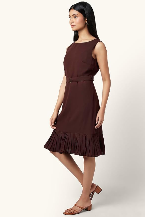 Annabelle by Pantaloons Women's Fit and Flare Polyester Classic Below The Knee Dress - Image 6