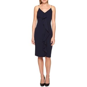 Guess Women's Navy Dress Ruffle Detail