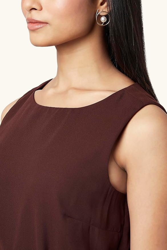 Annabelle by Pantaloons Women's Fit and Flare Polyester Classic Below The Knee Dress - Image 7
