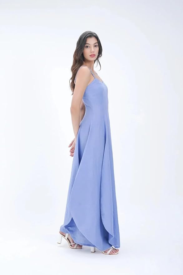 Bleue Volume Linen Sun Dress - Image 2